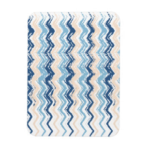 Ocean Waves Chevron Magneet