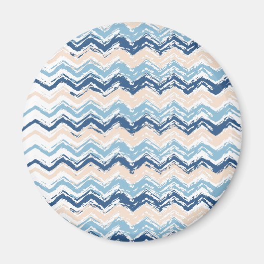Ocean Waves Chevron Magneet (Voorkant)