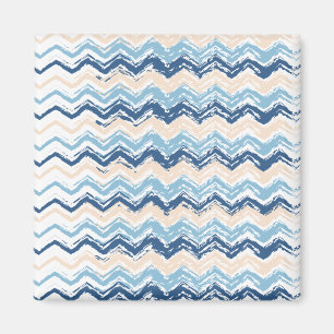 Ocean Waves Chevron Magneet