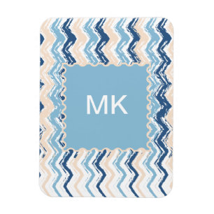 Ocean Waves Chevron Magneet