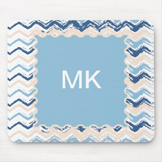 Ocean Waves Chevron Muismat (Voorkant)