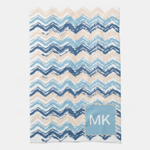 Ocean Waves Chevron Theedoek
