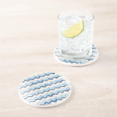 Ocean Waves Chevron Zandsteen Onderzetter (Zijkant)