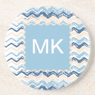 Ocean Waves Chevron Zandsteen Onderzetter