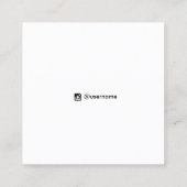 Ocean Waves Coastal Earring Display Card Vierkante Visitekaartje (Achterkant)