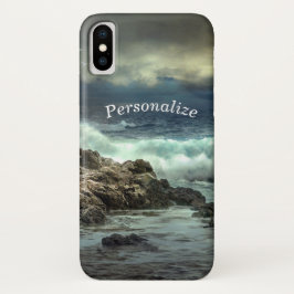 Ocean Waves Crashen in Rock Personaliseren Case-Mate iPhone Case