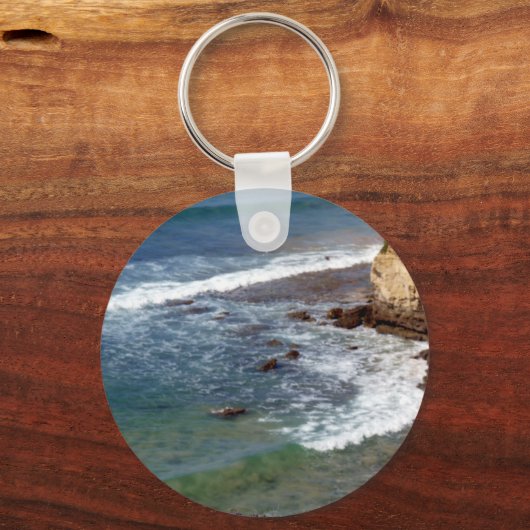 Ocean Waves Crashing Sleutelhanger (Voorkant)