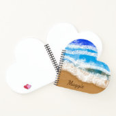 Ocean Waves crasht op Sandy Beach Sketch notebook Notitieboek (Binnen)