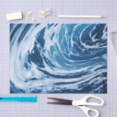 Ocean Waves Deep Water Decoupage Tissue Paper Tissuepapier (Craft)