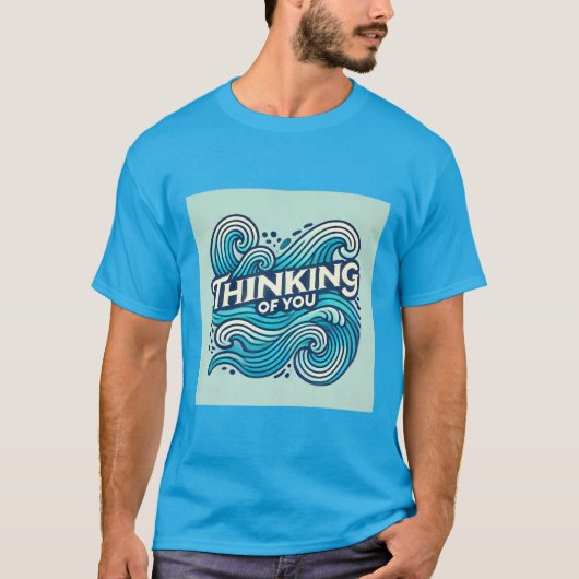 Ocean Waves Denken Aan Je Mannen Tshirt (Voorkant)
