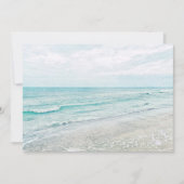 Ocean Waves die Aqua Light Blue Waterverf schilder (Voorkant)