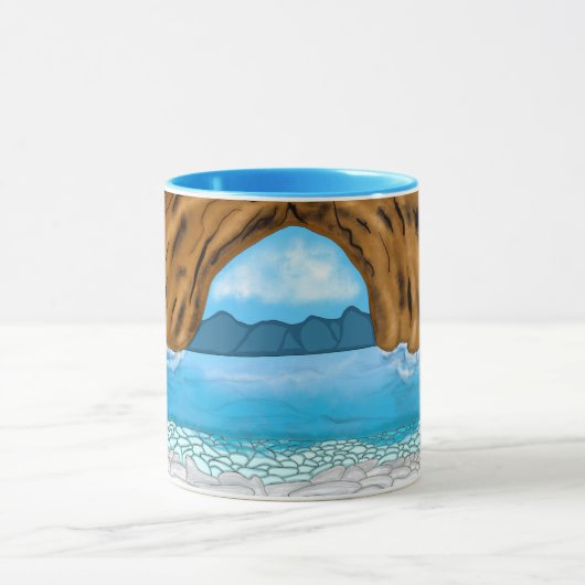 Ocean Waves en Canyon Drawing Peaceful Mok (Midden)