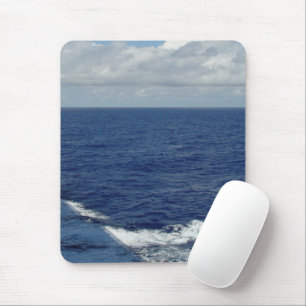 Ocean Waves en Fluffy Clouds Mousepad Muismat