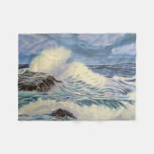 Ocean Waves Fleece Deken (Voorkant (Horizontaal))
