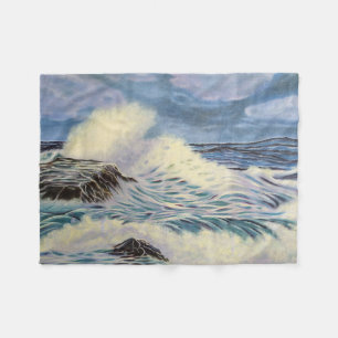 Ocean Waves Fleece Deken