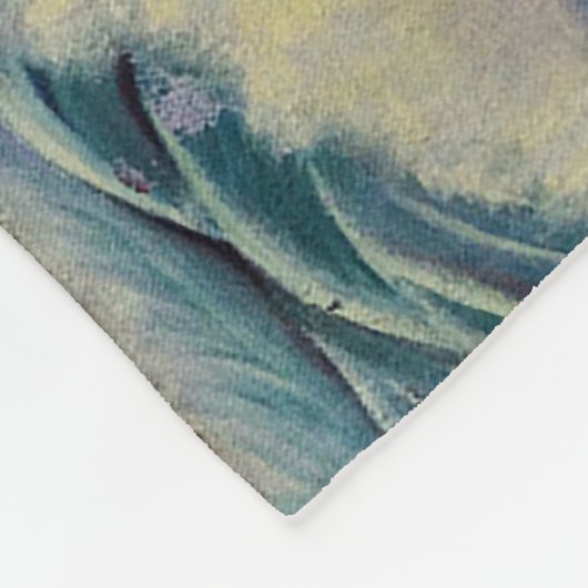 Ocean Waves Fleece Deken (Hoek)