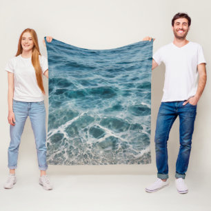 Ocean Waves Fleece Deken