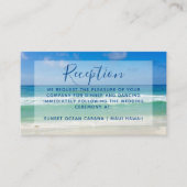 Ocean Waves Foto Tropical Beach Weddenschappen Rec Informatiekaartje (Voorkant)