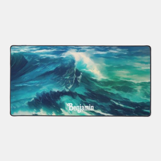 Ocean Waves - Gepersonaliseerd Bureaumat (Voorkant)