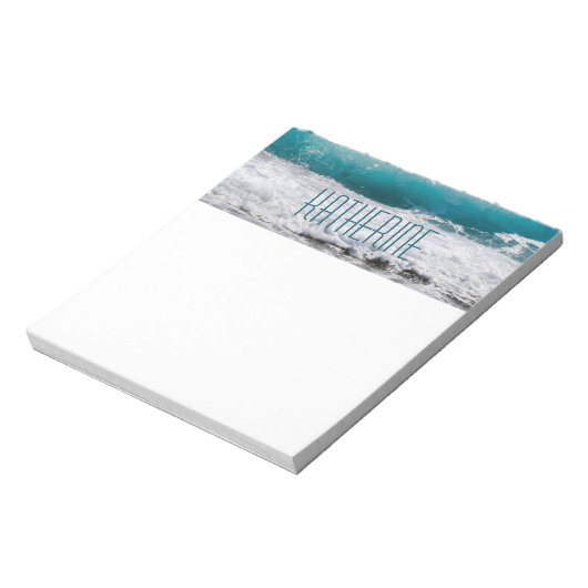 Ocean Waves - Gepersonaliseerd Notitieblok (Linkerzijde)