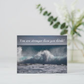 Ocean Waves in het Zee Inspirerend Quote Briefkaart (Staand voorkant)