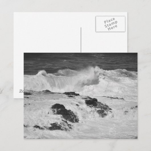 Ocean Waves in Kilauea Briefkaart (Voorkant / Achterkant)