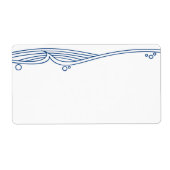 Ocean Waves Invitting Adresetiketten Etiket (Voorkant)