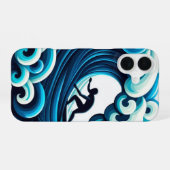 Ocean Waves iPhone 16 Hoesje (Achterkant horizontaal)