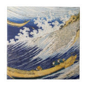 Ocean Waves Katsushika Hokusai meesterkunst Tegeltje (Voorkant)