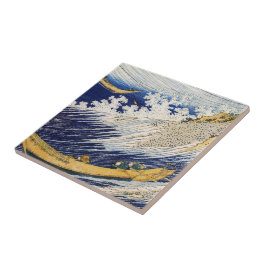 Ocean Waves Katsushika Hokusai meesterkunst Tegeltje