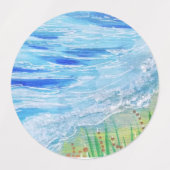 OCEAN WAVES LABELS (Design 2)