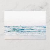 Ocean Waves Nautical Memorial Attendance Kaart (Achterkant)