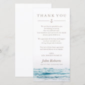 Ocean Waves | Nautisch sympathie bedankt (Voorkant / Achterkant)