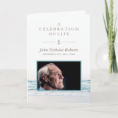 Ocean Waves nautische begrafenis programma (Voorkant)