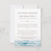 Ocean Waves Nautische sympathie met foto bedankt (Voorkant)