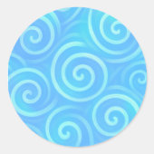 Ocean Waves Of Pastel Dreams - 1,5-inch ronde Stic Ronde Sticker (Voorkant)