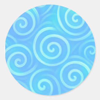 Ocean Waves Of Pastel Dreams - 1,5-inch ronde Stic Ronde Sticker