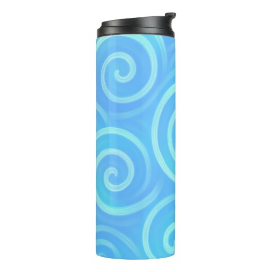 Ocean Waves of Pastel Dreams – Pastel Swirl Therma Thermosbeker (Gedraaid links)