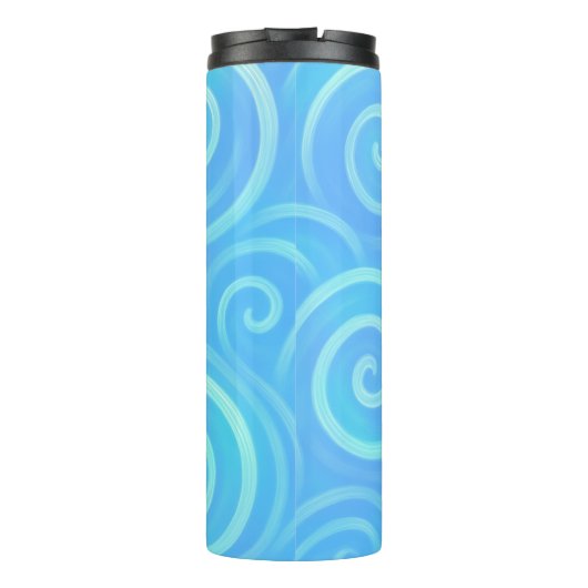 Ocean Waves of Pastel Dreams – Pastel Swirl Therma Thermosbeker (Achterkant)