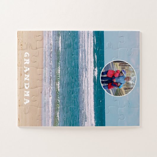 Ocean Waves Oma Foto Dementie 30 Stuk Legpuzzel (Horizontaal)