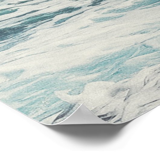 Ocean Waves op Beach Foto Poster (Hoek)