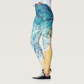Ocean Waves op Beach Leggings (Links)
