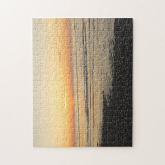 Ocean Waves op Beach op Sunset Legpuzzel (Verticaal)