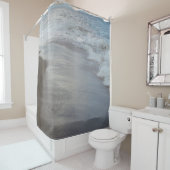 Ocean Waves op het strand douchegordijn (In situ)