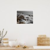Ocean Waves op Rocky Beach Poster (Keuken)