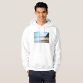 Ocean Waves op Sandy Beach Hoodie (Voorkant volledig)
