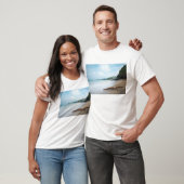 Ocean Waves op Sandy Beach T-shirt (Unisex)