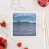 Ocean Waves op Tide Personalize Cocktail Napkins Servet (Insitu)