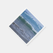 Ocean Waves op Tide Personalize Cocktail Napkins Servet (Hoek)