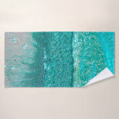 Ocean Waves op zand Badhanddoek (Badhanddoek)